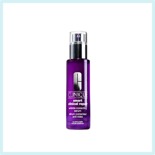 Clinique Smart Clinical Repair Wrinkle Correcting Serum is a retinoid-powered de-aging peptide serum for face that targets signs of aging from three separate angles, visibly repairing, resurfacing, and replumping skin._iheartjlove_marketplace_instagram.com/iheartjlove
